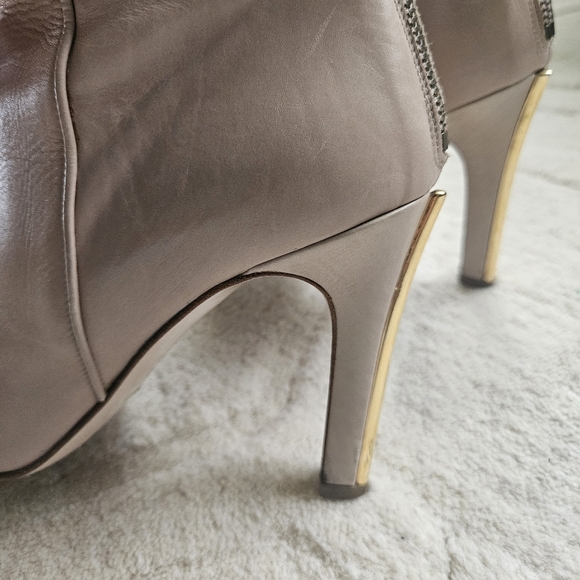 SOLD MIU MIU Heel Ankle Boots size 8 US / 39EUR Beige  Nude - Picture 4 of 16